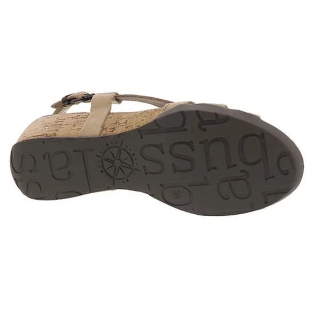 Bussola Nynette Wedge Heel Cross Strap Sandals Sz 9.5 NWB